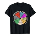 80's Music Retro Lyrics Pie Chart You May Ask Yourself Retro T-Shirt