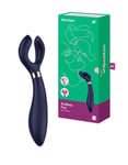 Vibromasseur de couple vaginal double faute en silicone stimulateur rechargeable