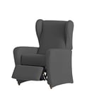 Tardor - Gris6 - Elastique relax housse de fauteuil 1 place Polyester/Coton/Elastomere - 60X90cm