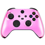 eXtremeRate Coque Chromé pour Xbox Séries X/S, Coque Avant de Remplacement pour Xbox Séries X/S Manette, Chromé Rose