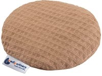 Medi Partners Coussin chauffant en noyaux de cerises pour bébé 180 g rond 15 cm 100% coton naturel chaleur + thérapie par le froid (Brun)