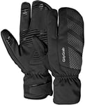 GripGrab Ride Windproof Deep Winter Lobster 3-Finger Cycling Gloves Thermal Fleece Lined Padded Cold Weather Bike Glove