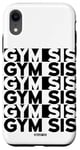 Coque pour iPhone XR Gym Sis Gym Sœur Entraînement Design sur le Dos Femmes Gym