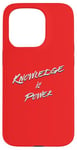 iPhone 15 Pro Knowledge is Power Typografic Case