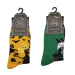 Hocus Pocus 2 Pairs of Halloween Novelty Socks - One size