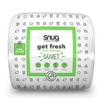 Snug Get Fresh Couette hypoallergénique 10,5 tog avec fibres hypoallergéniques et matériaux respectueux de l'environnement pour toutes les saisons hypoallergénique et lavable en machine – Double – 200