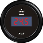 Kus Digitalt Voltmeter 8-32v Hvit/rustfritt