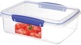 Sistema Klip It Food Storage Container, Blue Clips, 2 Litre