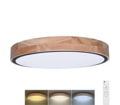 Solight WO8005 - LED Himmennettävä valo IRON OAK LED/48W/230V 3000-6500K halkaisija 40 cm+RC