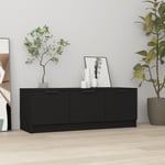 Design In - Meuble TV,Meuble de Rangement,Banc tv Noir 102x35x36,5 cm Bois d'ingénierie CFW254382