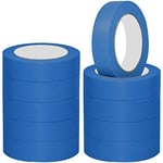 NORTHERN BROTHERS Decorating Masking Tape for Painting Blue Decorators Tape Painters Tape for Artist Indoor Decorating Tape 24mm 10 Rolls