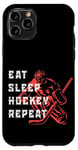 Coque pour iPhone 11 Pro The Real Evolution Of Hockey, Ice Hockey T-shirt, Hockey