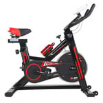 Vélo D'exercice,Lecteur De Ceinture Vélo De Vélo Intérieur,Entraînement Cardio Vélos Stationnaires,Roue Volante Lourde Spin Bikes,Machine De Forme Physique,Avec MONITEUR NUMÉRIQUE-Noir 3 106x21x79cm(4