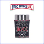 Nemesis Now Officially licensed ACDC Back in Black Shot Glass - NEW IN STOCK