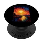 Couchers de soleil artistiques de Van Gogh Nuit étoilée PopSockets PopGrip Interchangeable