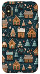 Coque pour iPhone X/XS Mignon, Vacances, Hiver, Village, Noël