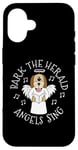 iPhone 16 Bark The Herald Angels Sing, Christmas Dog Carol Singer Case