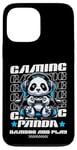 Coque pour iPhone 13 Pro Max Graphique de jeu vidéo Panda Gaming pour hommes, garçons, femmes, enfants