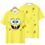 Svampebob Fyrkant för män Klassisk skjorta Kortärmad T-shirt med löst tryck L