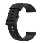 SKALO Silikonarmband till Mobvoi TicWatch Pro 5 - Svart