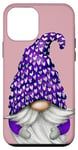 Coque pour iPhone 12 mini Aesthetic Lilac Gnomes For Awareness Lavender Purple Gnome