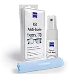 ZEISS - Kit Anti-Buée pour Lunettes, Objectif Photo, Caméra, et Masque Ski ou Piscine - 1 Spray Anti Buée 15ml + Chiffon Microfibre 13x13cm