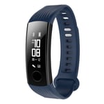 Huawei Honor Band 3 silikoninen kellonauha - Tummansininen