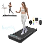 Mobvoi Walking Tapis de Course Plus sous Le Bureau Tapis de Course Compact 2 en 1 pour Le Bureau à Domicile 2,25 HP Machine de Jogging de Marche 120 kg, 6km/h, Grande Surface de Course