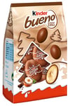 Kinder Bueno Mini Chocolate Christmas Eggs, Chocolate Treat Bag for Sharing, 80g