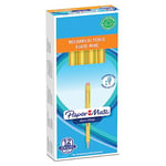 Paper Mate Non-Stop Mechanical Pencil | 0.7mm | HB #2 | Yellow Barrel | 12 Count