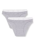 Sloggi Women's 24/7 100 Mini 2P, Grey Combination, 8 (Pack of 2)