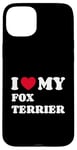 Coque pour iPhone 15 Plus Fox Terriers Foxterriers I Love My Fox Terrier Foxterrier