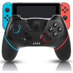 Manettes pour Nintendo Switch Bluetooth Switch Manette Pro Sans Fil Gamepad Joypad Joystick avec 6 Gyro Axis Double Moteur Turbo p