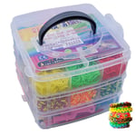 Loom Bands kit 4.500 st band - Gör egna armband & figurer