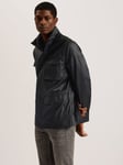 Ted Baker Manvers Technical Linen Field Jacket, Black