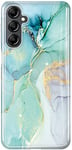 luolnh Galaxy S23 FE Case,Samsung Galaxy S23 FE Marble Case,Brilliant Cute Design Shockproof Flexible Soft Silicone Rubber TPU Bumper Cover Skin Phone Case for Samsung S23 FE -Abstract Mint