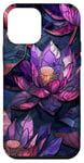 iPhone 12 mini Purple Lotus Flowers Beautiful Floral Flower Case