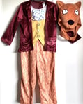 ROALD DAHL FANTASTIC MR FOX BOOK DAY FANCY DRESS COSTUME AGE 3 - 4 YEARS BNWT