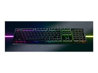 Razer Deathstalker V2 Pro - Tastatur - Full Size - Bakgrunnsbelyst - Trådløs - 2.4 Ghz, Bluetooth, Usb-C - Qwerty - Usa - Tastsvitsj: Razer Clicky Optical Purple - Svart