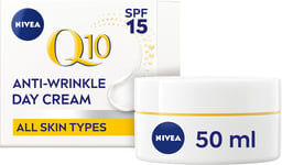 NIVEA Q10 Anti-Wrinkle Power Firming Day Cream SPF 15 (50ml), Anti-Wrinkle Face