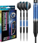 Razor Edge ZX-3 22g, 24g, 26g Steeltip ou 20g Softip Tungsten Fléchettes avec Vols et tiges.[G371]