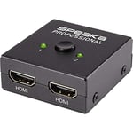 Switch HDMI SpeaKa Professional SP-7141056 2 Ports utilisable dans Les Deux Sens 3840 x 2160 Pixels