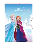 FROZEN COOL DAYS - Chemise Folio avec 3 rabats, idéal pour enfants de différents âges, confortable et polyvalent, qualité et résistance, 26 x 36,5 cm, violet/bleu ciel, Violet/bleu ciel, Estándar,