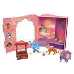 Mattel Disney Princesses Coffret Livre D’Histoires Jasmine En Tenue Emblématique, Avec 6 Personnages, Mini-Poupées, Figurines Et Accessoires, Jouet Enfant, A Partir De 3 Ans, HPL57