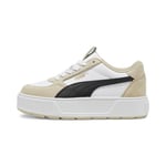 Puma Women Karmen Rebelle Sd Sneakers, Puma White-Puma Black-Putty, 38.5 EU