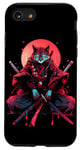 iPhone SE (2020) / 7 / 8 Cat Samurai Ninja Cat Samurai Art Ukiyo-e Case