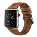 Crazy Horse Apple Watch Series 4 40mm klockarmband i koskinn - Brun