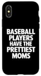 Coque pour iPhone X/XS Les joueurs de baseball ont les plus belles mamans pour les mamans de baseball