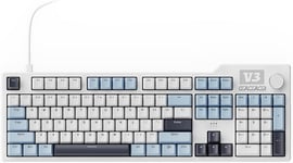 Ak35I V3 Clavier D'Espacement Rvb Pleine Taille | Superbe Clavier De Jeu Pc Bluetooth/2,4 G/Filaire 8 000 Mah (Bleu Foncé, Pas D'Écran)