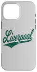 Coque pour iPhone 16 Pro Max Liverpool England Varsity SCRIPT Maillot de sport classique